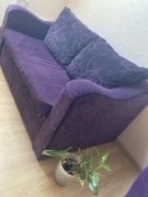 Sofa, kanapa piękna fioletowa 