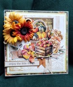 Kartka jesienna bez okazji uniwersalna dla koleżanki przyjaciółki