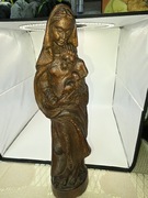 Madonna Matka Boska z Dzieciatkiem figurka drewniana piekna 39cm 