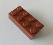 KLOCEK LEGO 3001 2X4 BRĄZOWY