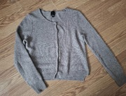 Wełniany sweter na guziki kardigan kaszmir ane mone