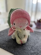 Króliczek zrobiony na szydełku, bunny handmade