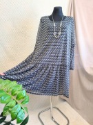 Niebieska sukienka duża plus size oversize 52/54 6XL/7XL