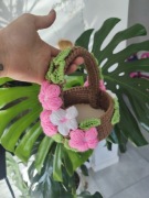 Koszyk wielkanocny wykonany ręcznie 