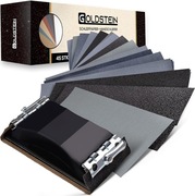 Zestaw papier ścierny GOLDSTEIN P80 - P3000 45 szt + Szlifierka ręczna