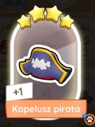 Karta 4* Kapelusz Pirata Monopoly Go 