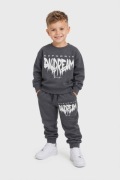 Dres chłopięcy 134 140 bawełna szary 