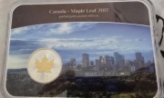 Srebra moneta 1 uncjowa- 5 dolarów ,,liść Kanadyjski"