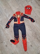 Kostium Spider-Man - czerwony/ granat/ złoty - rozm 122/128 (130)