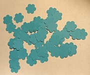 Scrapki papierowe kwiatki 1,6cm 16mm