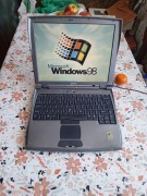 Retro mały i lekki laptop Dell C400 z Windows 98 pod retro gry tanio!