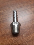 Złączka do węża nierdzewna 1/2 na wąż 12 mm króciec nierdzewny