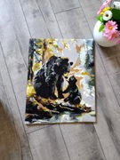 Obraz na płótnie niedźwiedzie 40x50 cm 