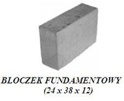 Bloczek betonowy Bloczki Fundamentowe kanoldy