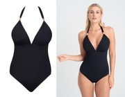 Strój kąpielowy Samanta Venus I140 r. L prążki, zbierający, wiązany na szyi