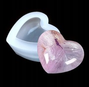 SERCE 2szt forma silikonowa 8*7*4 do Odlewów Świec Mydła Gipsu Żywic Betonu