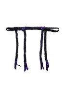 Czarny fioletowy pas do pończoch bielizna 36,S/38,M Secret