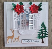 Kartka okolicznościowa  Boże Narodzenie handmade 