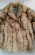 Futro naturalne futerko krótkie wstawki naturalna skóra