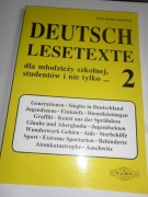 DEUTSCH LESETEXTE nr 2 dla młodzieży szkolnej, studentów