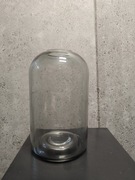 Wazon Ikea Dromsk 18cm szary szklany