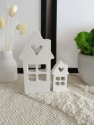 Domki gipsowe na prezent ozdoba dekoracja figurki