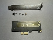 Adapter kontroler karta rozszerzeń PCie 3.0 / 4.0 X1 na dysk M.2 NVMe