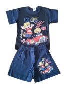 Bluzka i kótkie spodenki, komplet auto, rozm. 80 