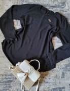 Koszula oversize basic markowa elegancka casual wiskoza czarna święta