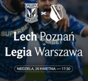 Bilety Lech- Legia 2 szt miejsca obok siebie 26.04