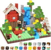 Klocki magnetyczne typu Minecraft 300sztuk. Super zestaw!