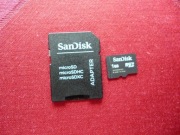 Karta pamięci SD microsd SanDisk 1GB + adapter SanDisk