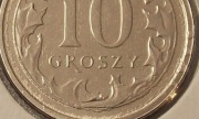 10 groszy 2020 r.  DESTRUKT.... DUŻA KORONKA,  NAROŚLA... STAN SUPER