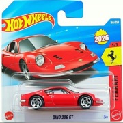 Hot Wheels DINO 206 GT CZERWONY