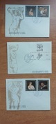 3 koperty Vintage 1szy dzień obiegu 400. rocznicę urodzin Rubensa