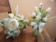 Koszyczek wielkanocny i stroik na stół 