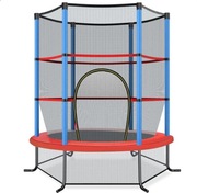Trampolina dla dzieci z siatką i klapą 165 x 165 x 161 cm