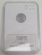 5 GROSZY 1962 - grading GCN MS61