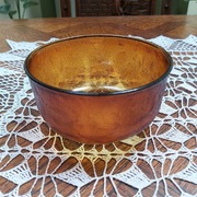 Cieniowana misa  w kolorze bursztynu-Arcoroc Sierra-Francjia-lata60/70 