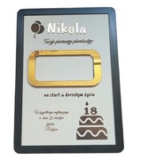 Ramka na pieniądze, 18 stka, urodziny, prezent 