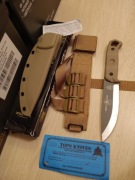 Nóż Tops Brakimo Tungsten Cerakote+pochwa uniwersalne.