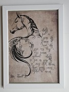 Obraz z napisami – Cytat – Ręcznie wykonany – Motyw natura – 21x30