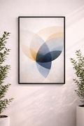 Plakat A3 geometryczna abstrakcja – nowoczesny design | bez ramki