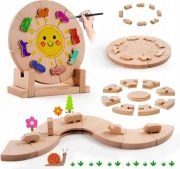 Puzzle drewniane układanka dla dzieci DIY 17 elementów