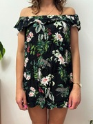 Sukienka wiskozowa letnia w kwiaty na ramiona Primark rozmiar 36 S