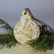 Ręcznie malowane ozdoby świąteczne – bombki i gwiazdki, zestaw 6 sztuk