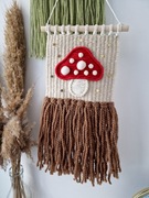 Makatka muchomor, muchomorek, grzybek, makrama