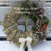 Wianek na drzwi naturalny o średnicy 30cm