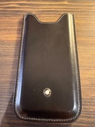 Oryginalne etui MONTBLANC skórzane do iPhone - Made in Italy