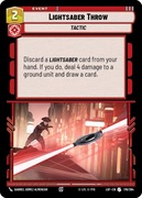 Star Wars: Unlimited - LOF - Lightsaber Throw (U)